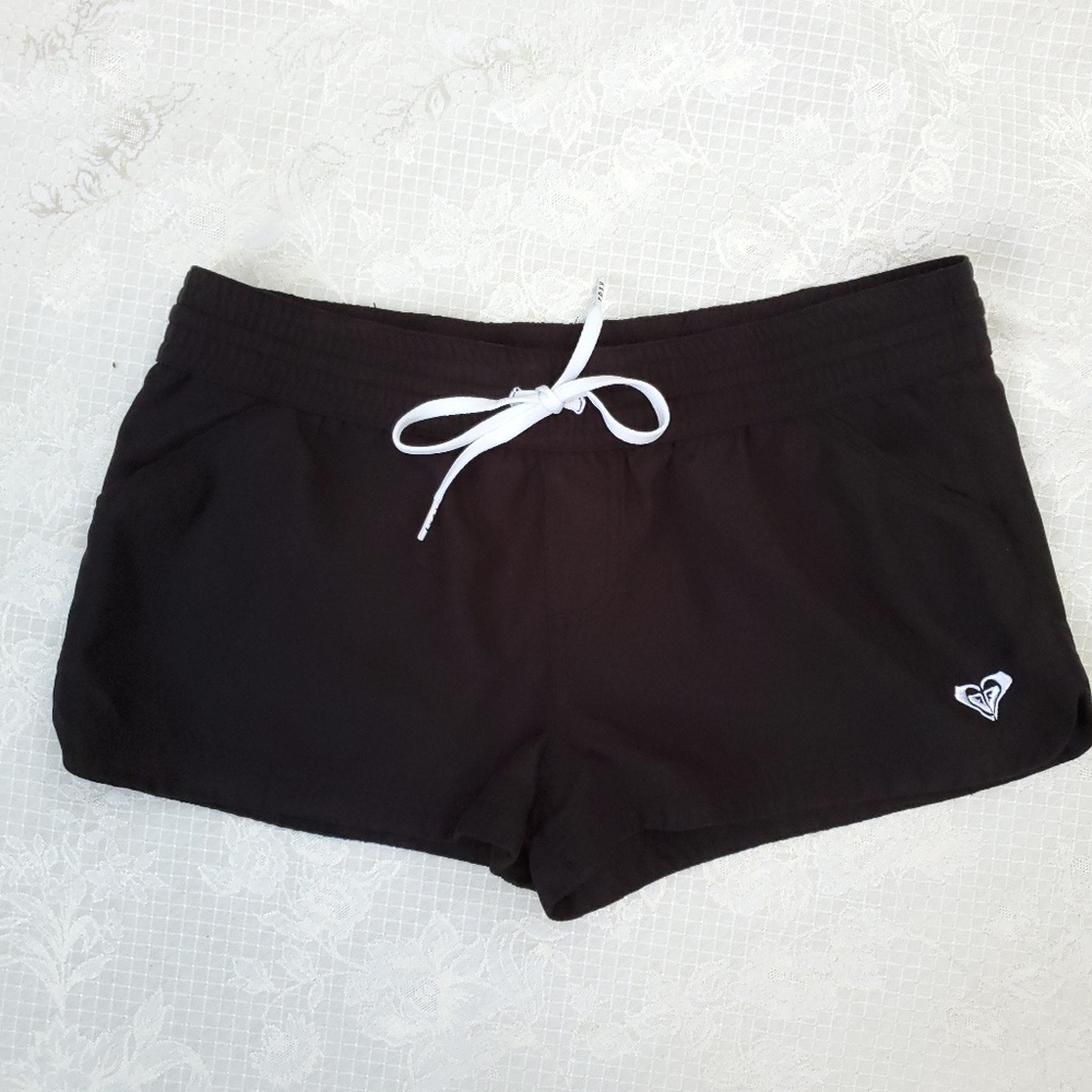 Roxy board shorts, multi-color stripe back pockets